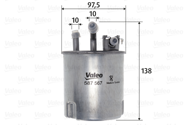 VALEO VAL587567 Üzemanyagszűrő